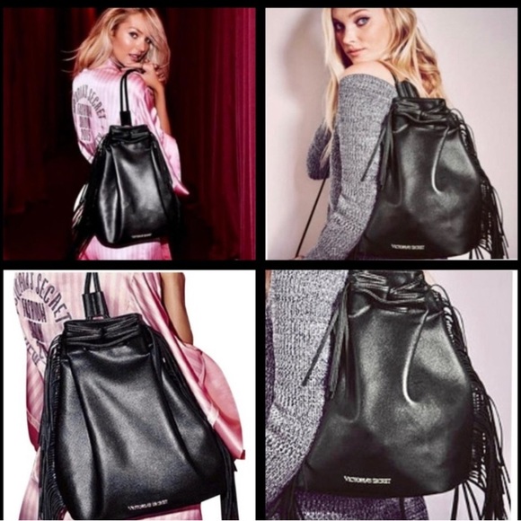 NWOT Victoria’s Secret Limited Edition Fringe Backpack/ Purse - Picture 6 of 10